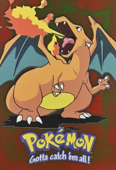 E6 Of E12 Charizard Topps Pokémon The First Movie silver foil