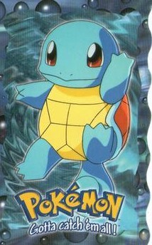 E7 Of 12 Squirtle Topps Pokémon The FIrst Movie Die Cut