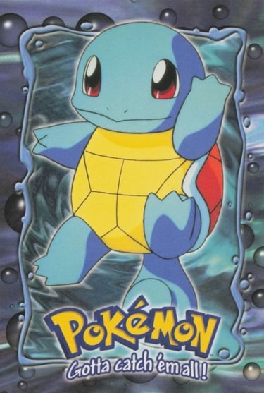 E7 Of E12 Squirtle Topps Pokémon The FIrst Movie