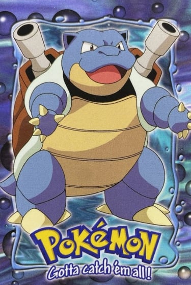 E9 of E12 Blastoise Topps Pokémon The FIrst Movie