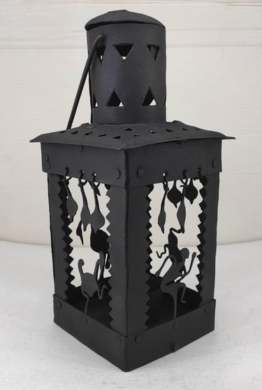 "Handcrafted wrought iron tribal-style designer hanging lamp-for foreign trade"