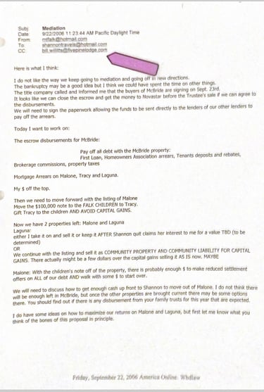 The willtts using Private Sonoma County Judge #1