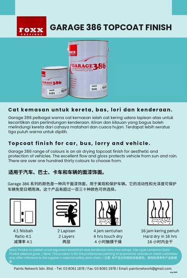 Garage 386 FOXX Coatings