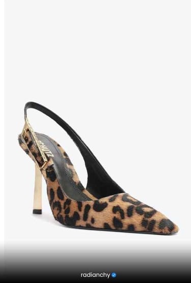 a woman's shoes with a leopard print