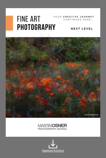 Cover of the Fine Art Photography – Next Level brochure by Martin Osner Photography School