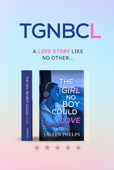 “3D mockup of The Girl No Boy Could Love paperback cover and spine beside preorder sign‑up form”