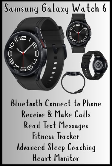 Samsung Galaxy Watch 6 Bluetooth Fitness Sleep Heart