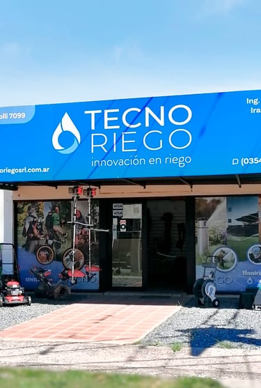 fachada de local comercial tecno riego