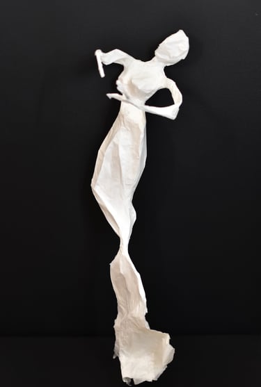 Paper sculptures mermaids Sète escale à Sète 2024