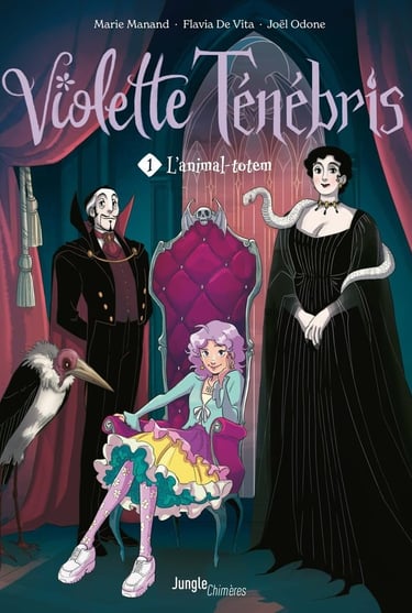 Première de couverture du tome 1 de la BD Violette Ténébris