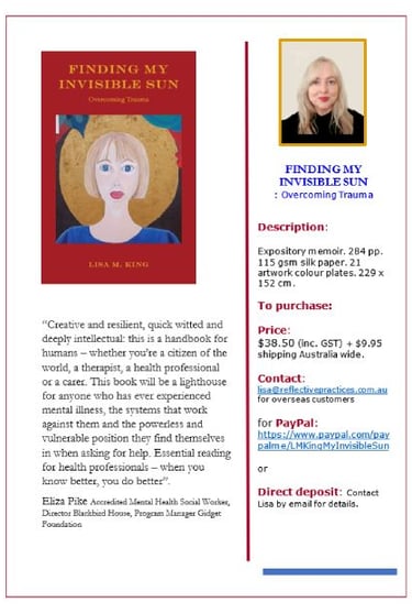 Finding My Invisible Sun : Overcoming Trauma - Buy the book online within Australia only