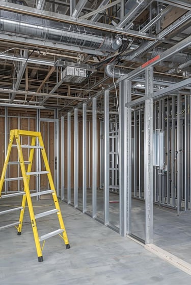 Lite gauged steel installation