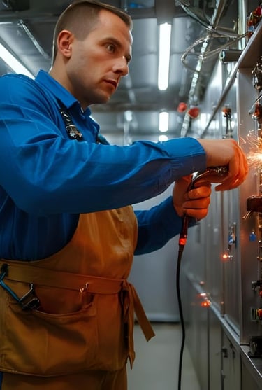 Server Tech making repairs