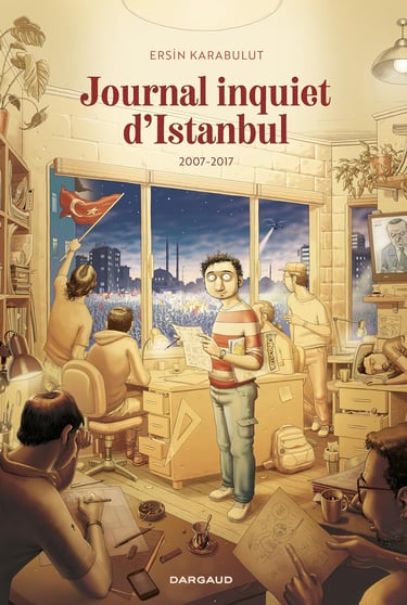 Première de couverture du tom 2 de la BD Journal inquiet d'Istanbul