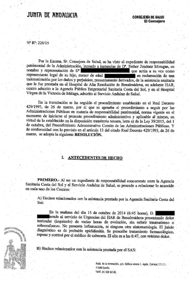 retraso negligente en el diagnóstico de torsión testicular