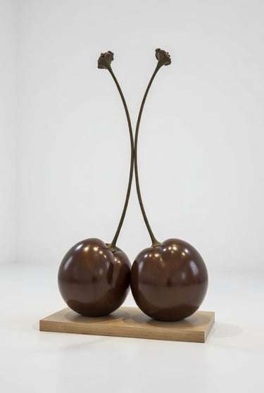 Bronze Sculpture Cherries By Mark Richard Hall