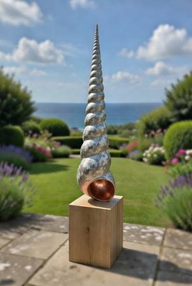 Bronze Sculpture Shell By Mark Richard Hall