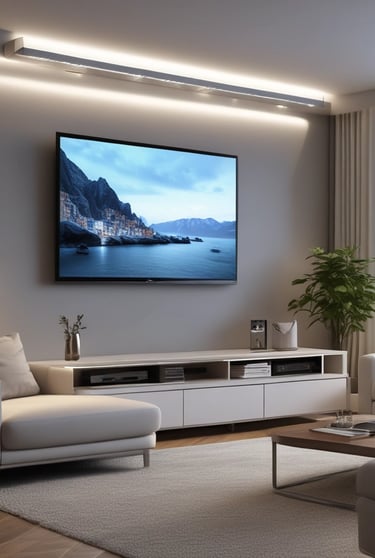 Compact and stylish home appliances set against a fresh, lively backdrop.