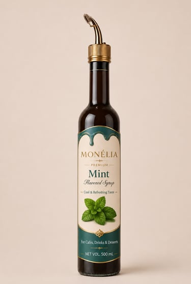 MONÉLIA flavored syrups for coffee iced drinks frappes and desserts MONELIA MINT
