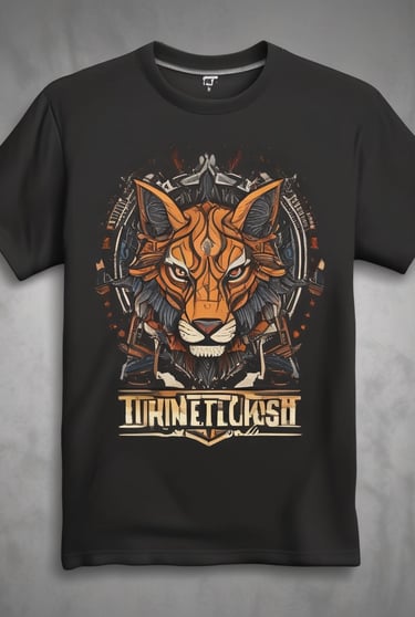 Happy customer receiving a custom t-shirt package at home