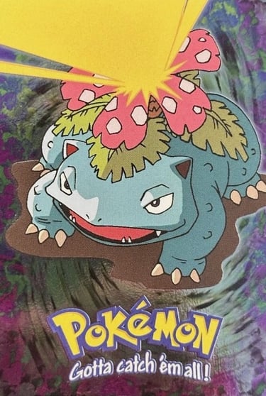 E3 Of E12 Venusaur Topps Pokémon The First Movie silver foil