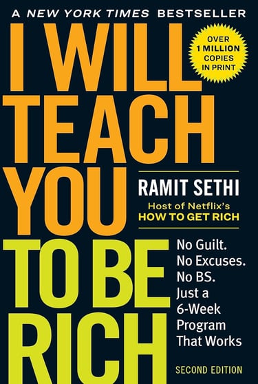 I Will Teach You to Be Rich cover, personal finance guide.
