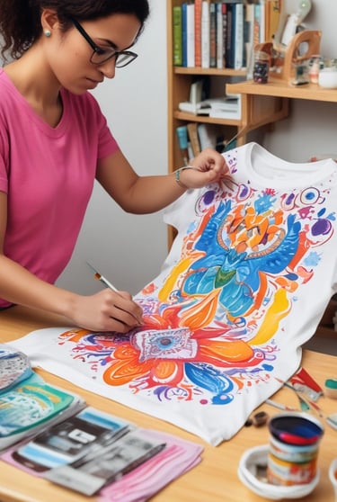 An engaging image of a workspace with sublimation equipment.