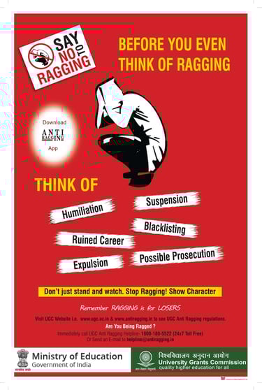 Before you even think of ragging Think of