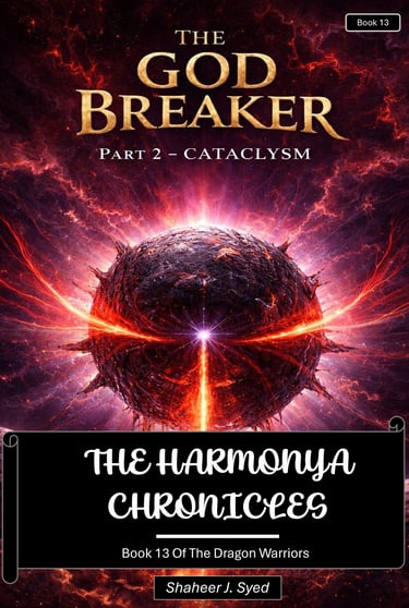 Book 13 Cover - Book 13 Of The Dragon Warriors The God Breaker Part 2