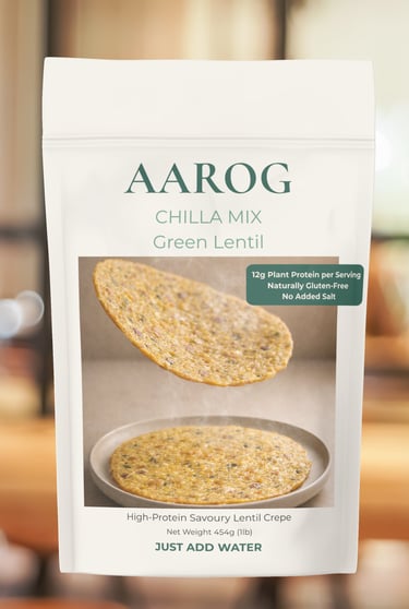 Aarog_Green lentil chilla