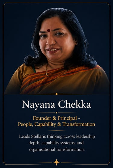 Professional headshot of Nayana Chekka, Founder and Principal of People Capability and Transformation.