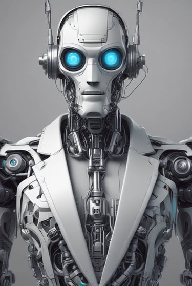 An animated robot showcasing the Advanced AI Agent.