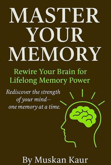 a book cover of a book titled master your memory