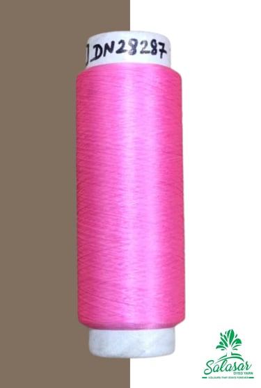 600 Bright Polyester Lichi Dyed Yarn