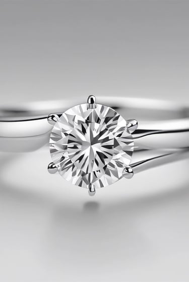 A serene setting with a jewelry box open, showcasing an array of rings.