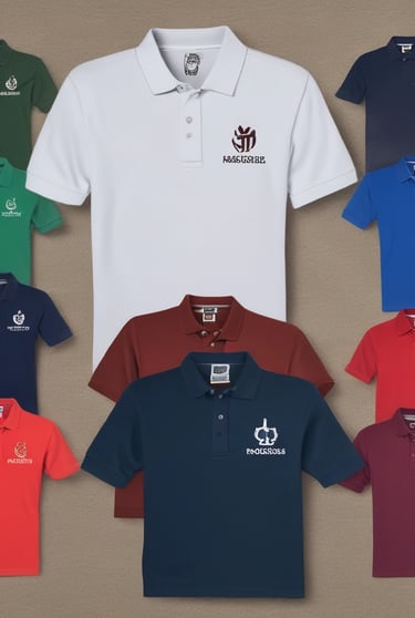 A variety of T-shirts are displayed with humorous and bold text designs, featuring phrases like 'I don't need Google,' and graphics such as lions and tigers. The T-shirts are predominantly dark with bright text and images.