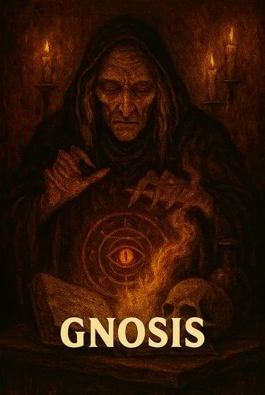 a man in a black robe holding a candle