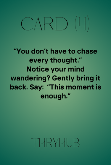 Live the Moment , Be Present & Grounded