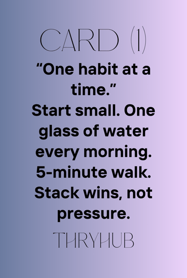 Build Habits  One Good Habit at a Time