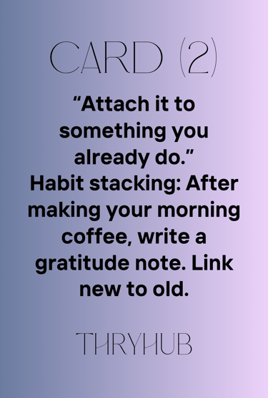 Build Habits  One Good Habit at a Time