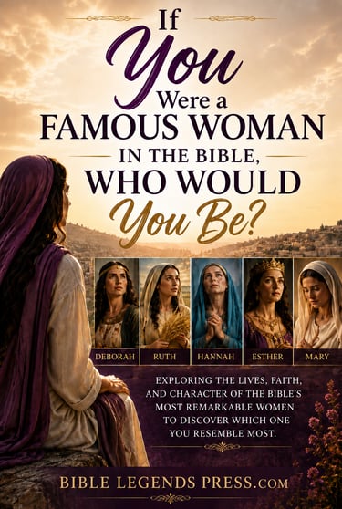 If you were a famous woman in the bible, who would you be? Available on Amazon.com