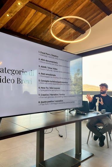 Ruggero Pini teaching food storytelling — IAL Emilia-Romagna, 2025