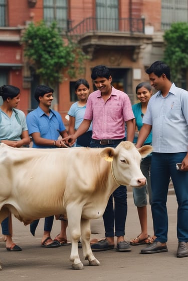 A delivery box at a customer's doorstep containing fresh milk bottles and claypot curd.