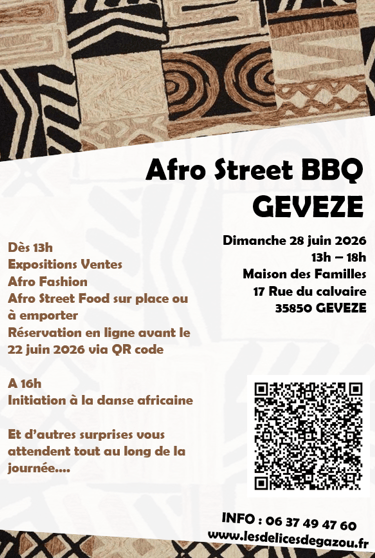 Photo afro street barbecue