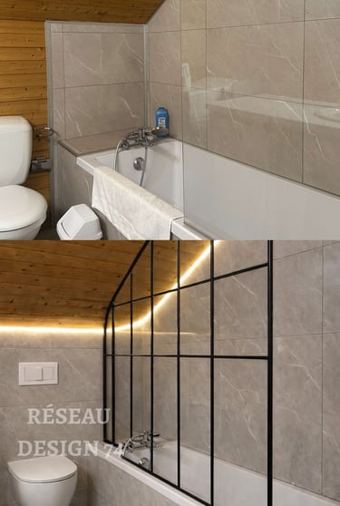 rénovation baignoire moderne travaux Vulbens