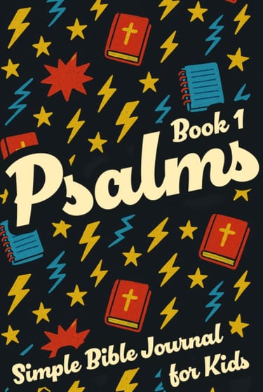 A book cover for Simple Bible Journal, Psalms: Book 1