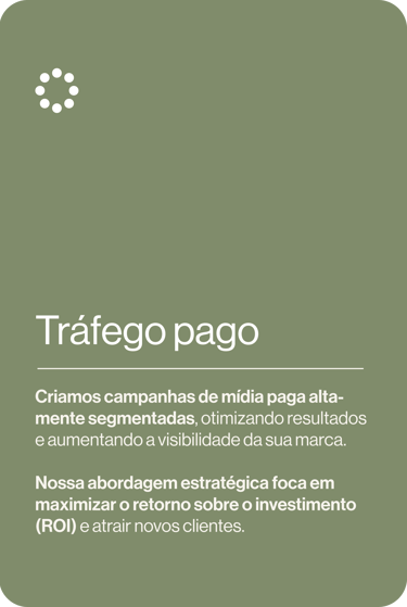 Descrição de serviço de tráfego pago