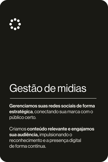 Descrição de serviço de gestão de mídias
