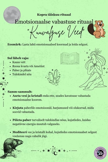 Koprakuu rituaal Vabanemise rituaal Soul Sisters Tarot