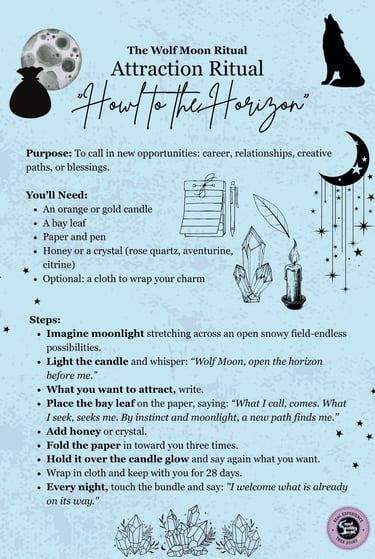 Wolf Moon Ritual Attraction Ritual Soul Sisters Tarot